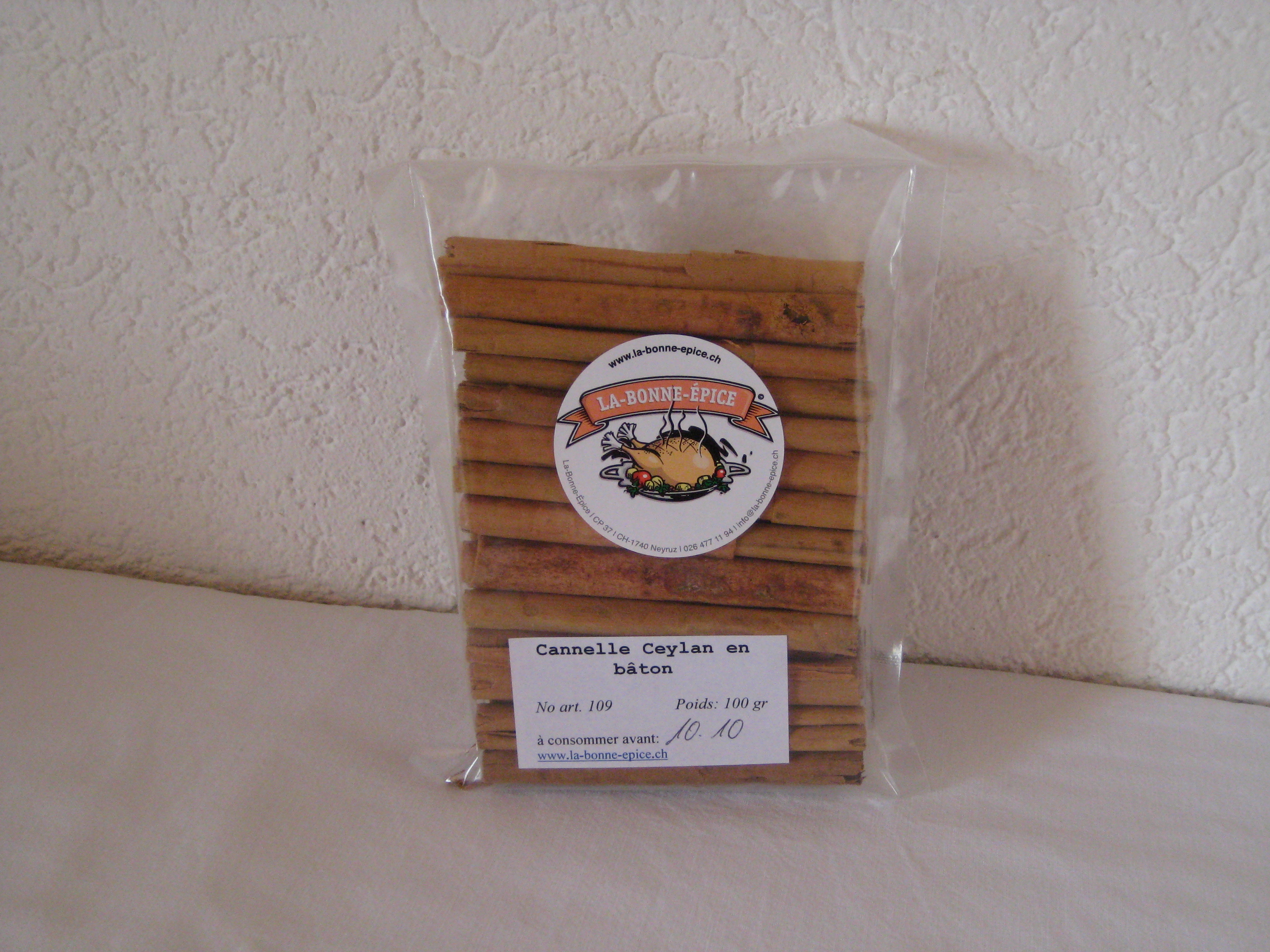 Image Cannelle Ceylan en bâton, 100 gr